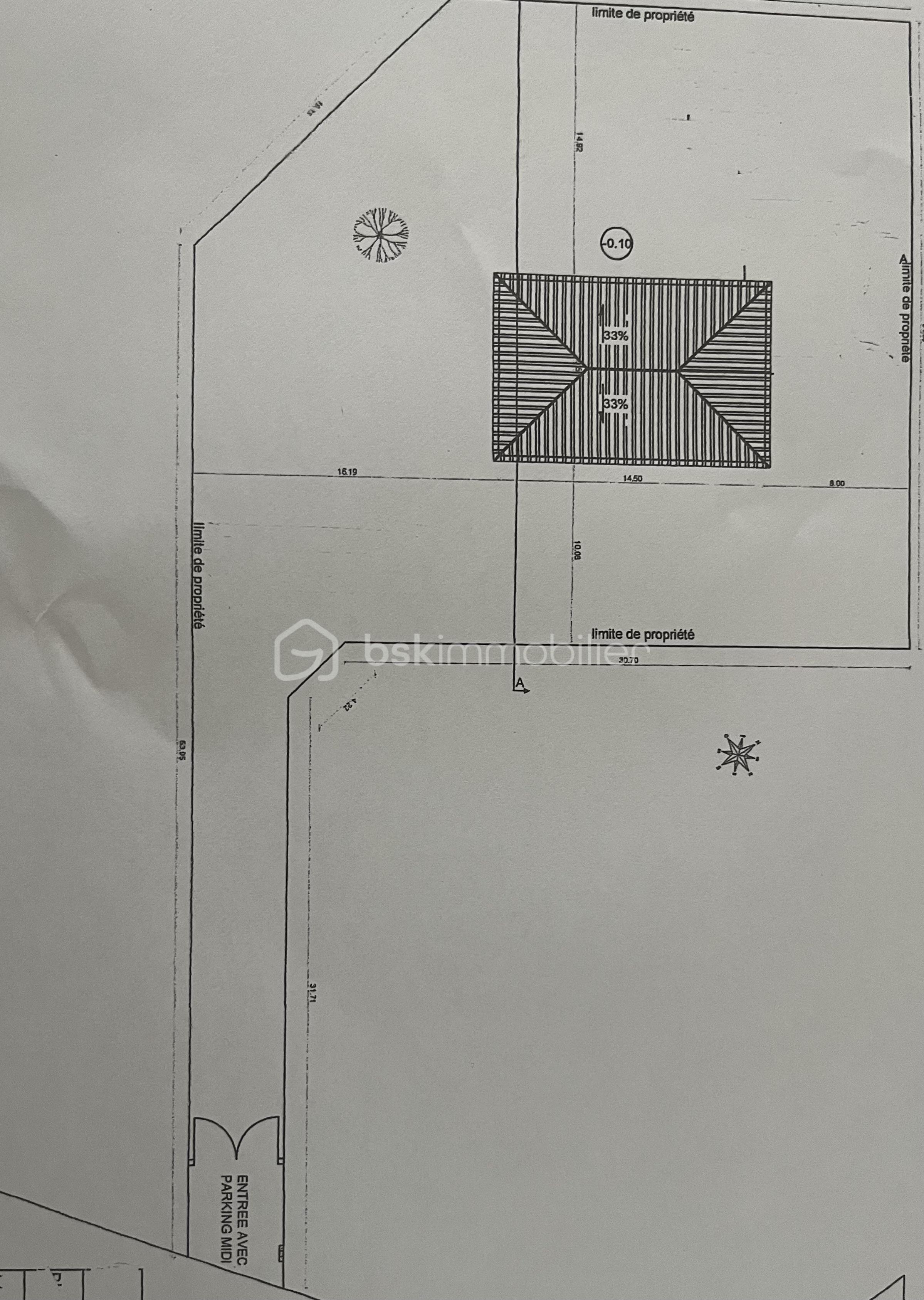 Terrain agricole de 1 405 m²