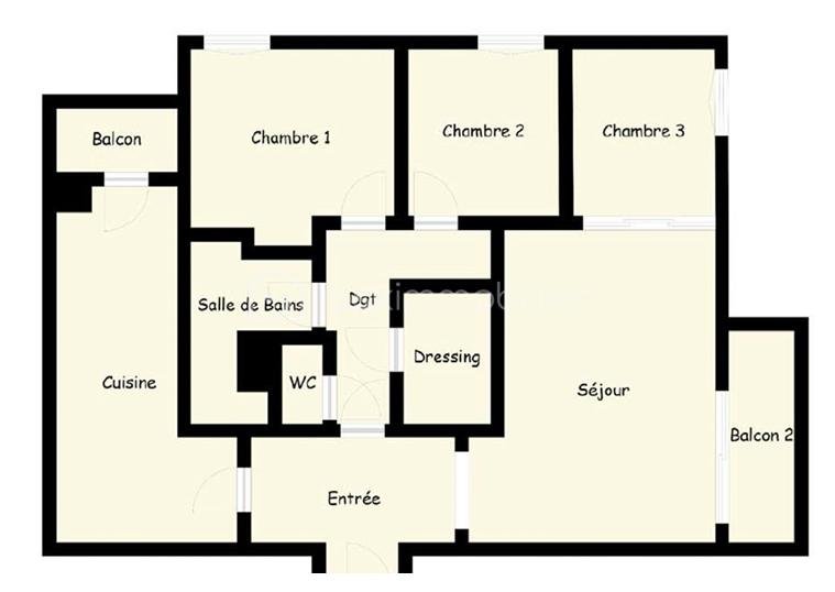Appartement de 93,78 m²