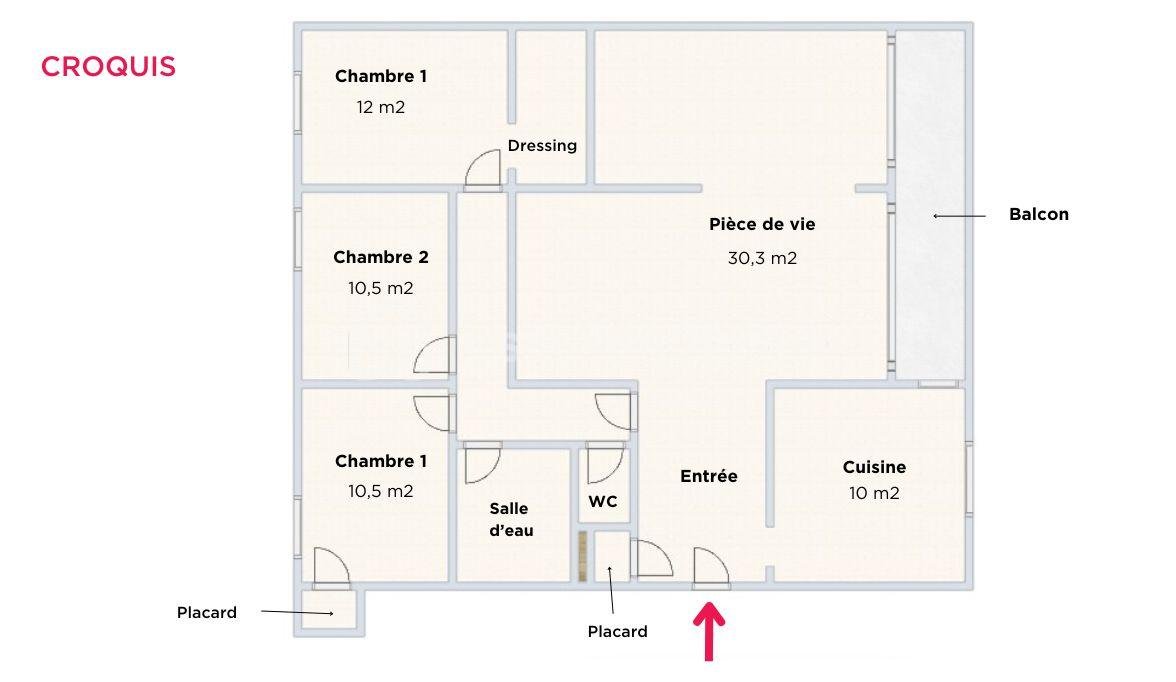 Appartement de 94 m² - Plan CALABRO - Le Pont de Claix.jpg