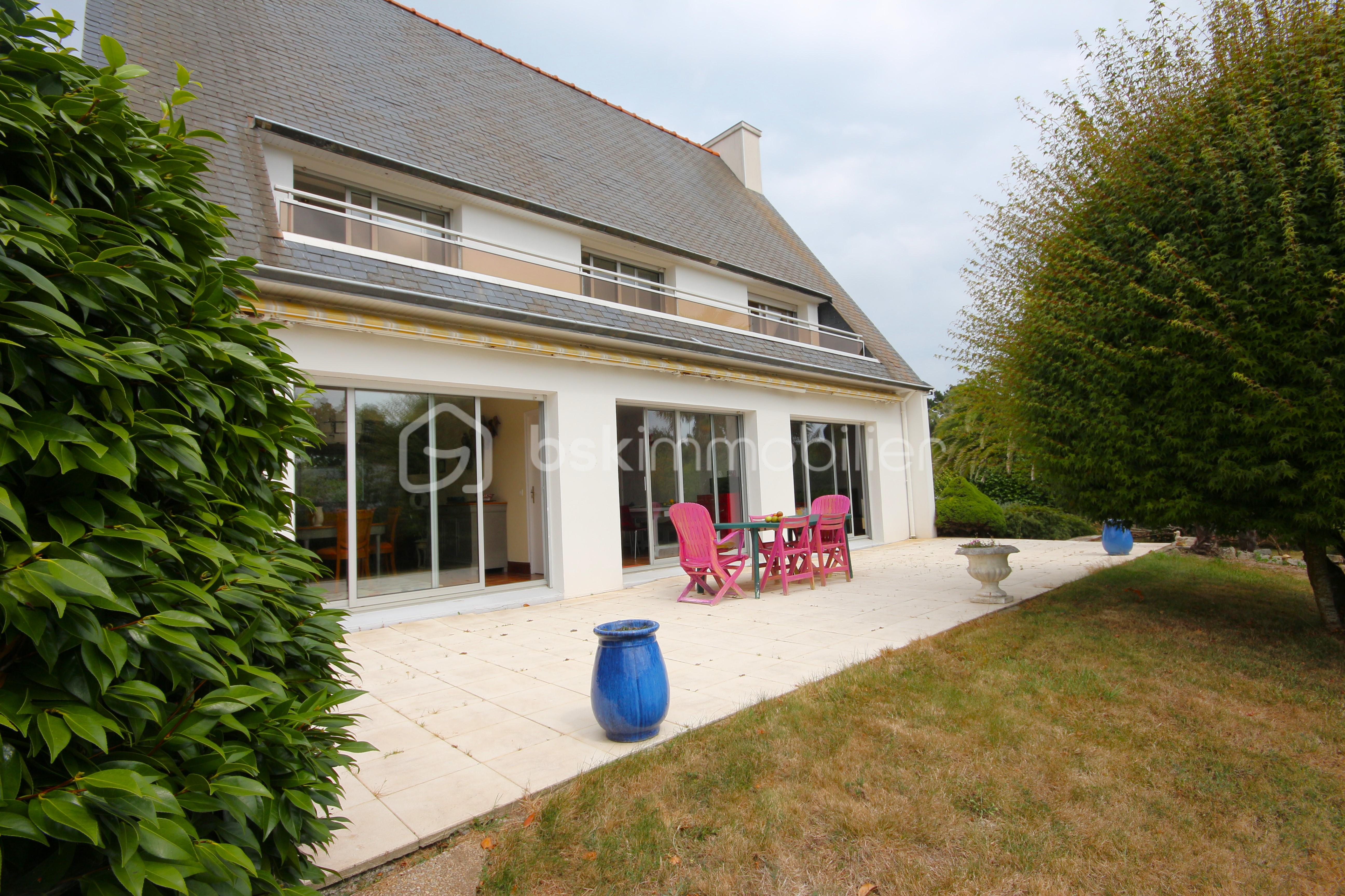 Maison de 140 m² - façade arriere terrasse.JPG