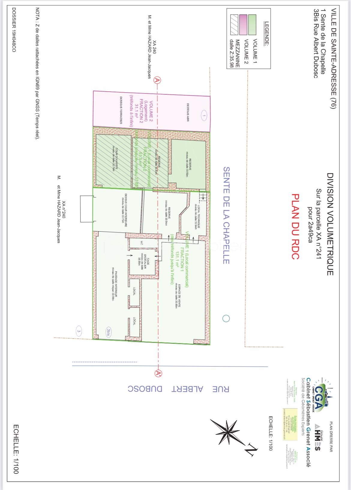 Local d activites de 150 m² - Plan rez-de-chaussée Sainte Adresse.jpg