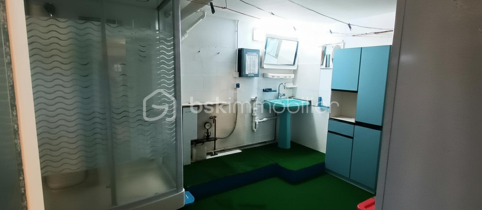 Maison traditionnelle de 125,72 m² - salle d'eau du sous sol nettoyée.png