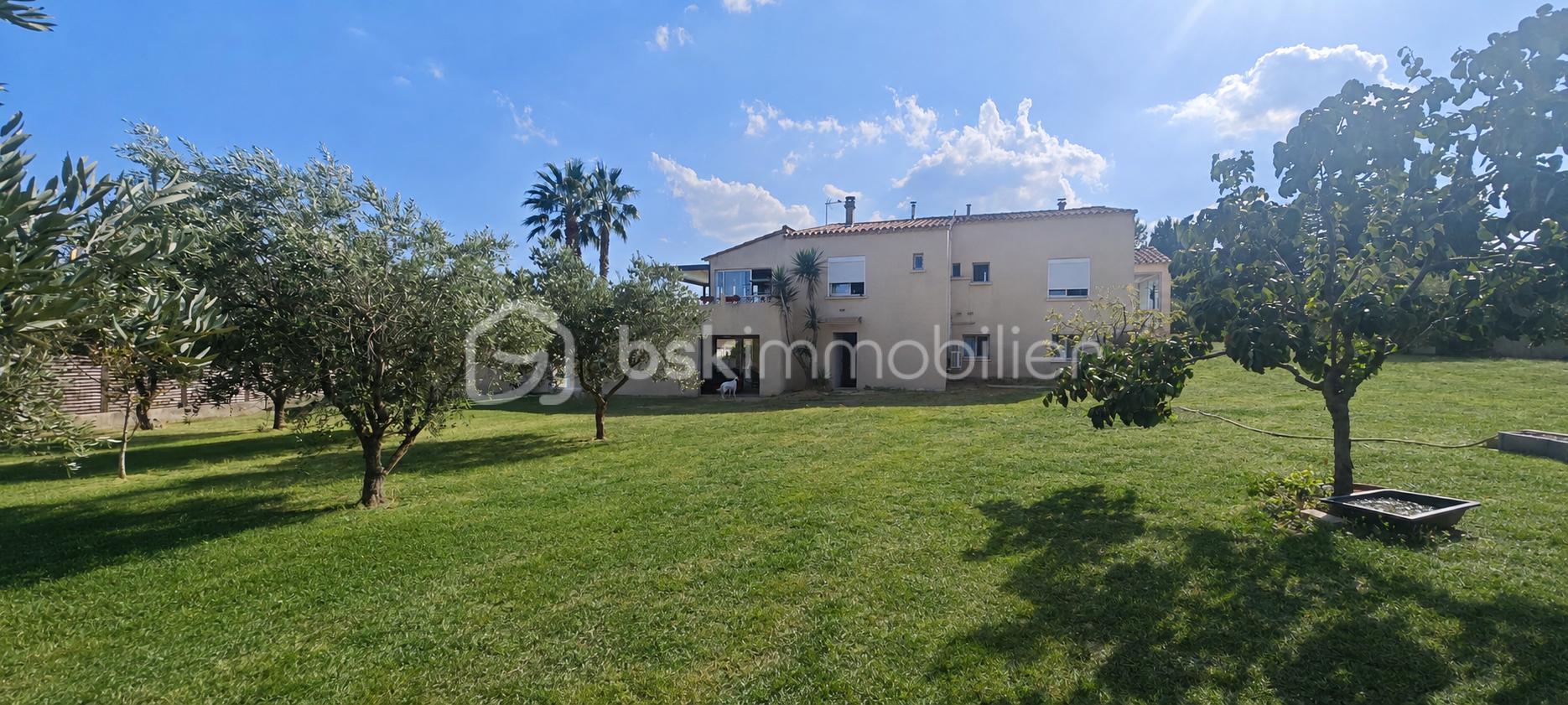 Maison méditerranéenne dans un jardin ensoleillé.png