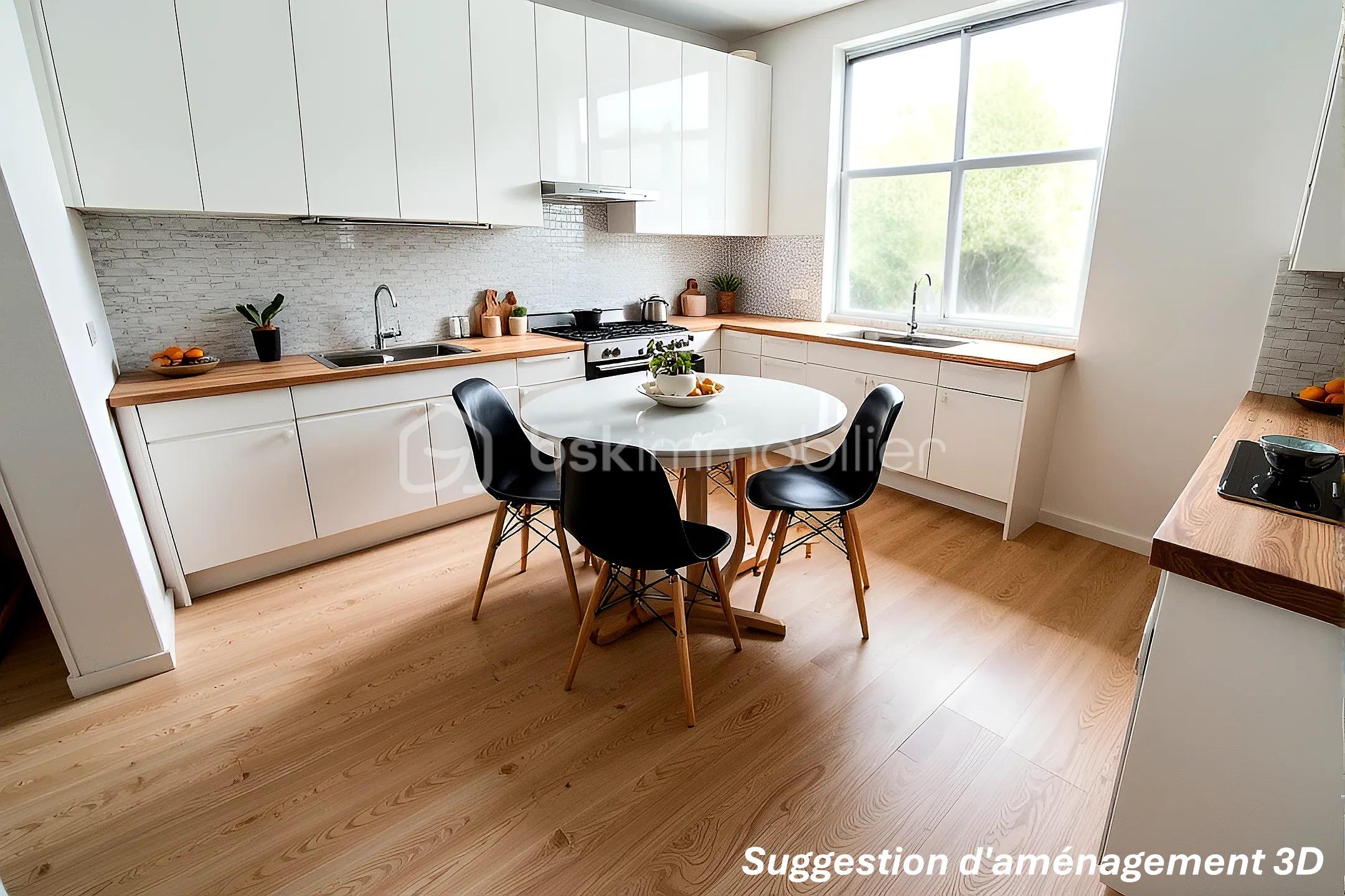 Maison traditionnelle de 66 m² - Cuisine - Aménagement 3D.JPG