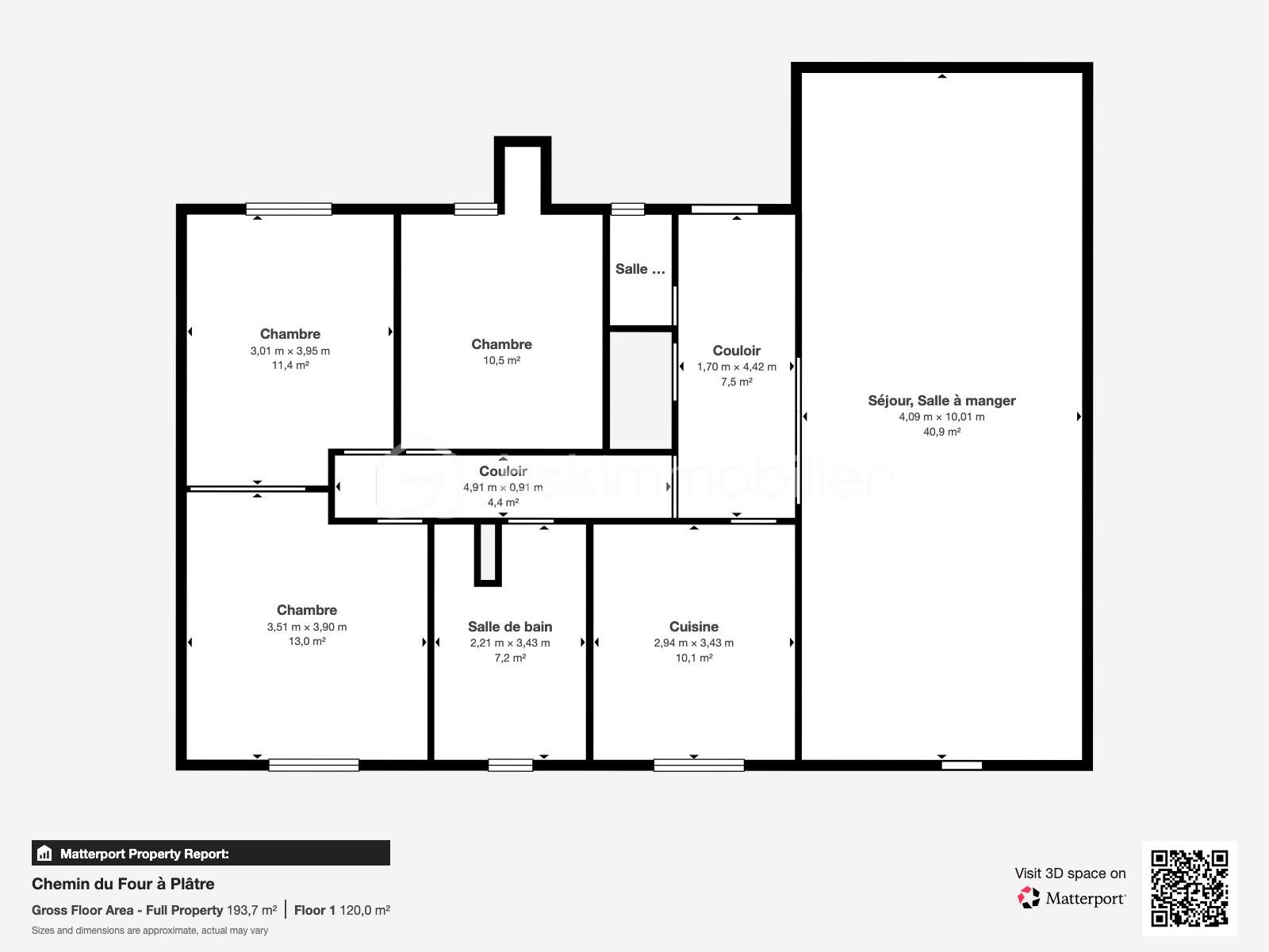 Maison de 155 m² - Chemin du Four Pl tre - Floor 1.png