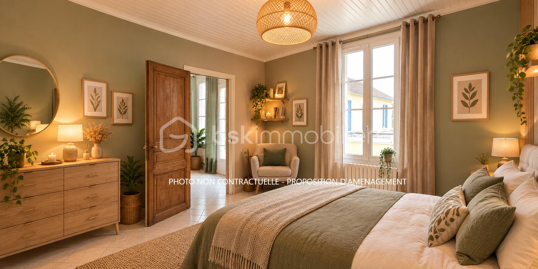 Chambre scandinave bohème aux tons sauge.png