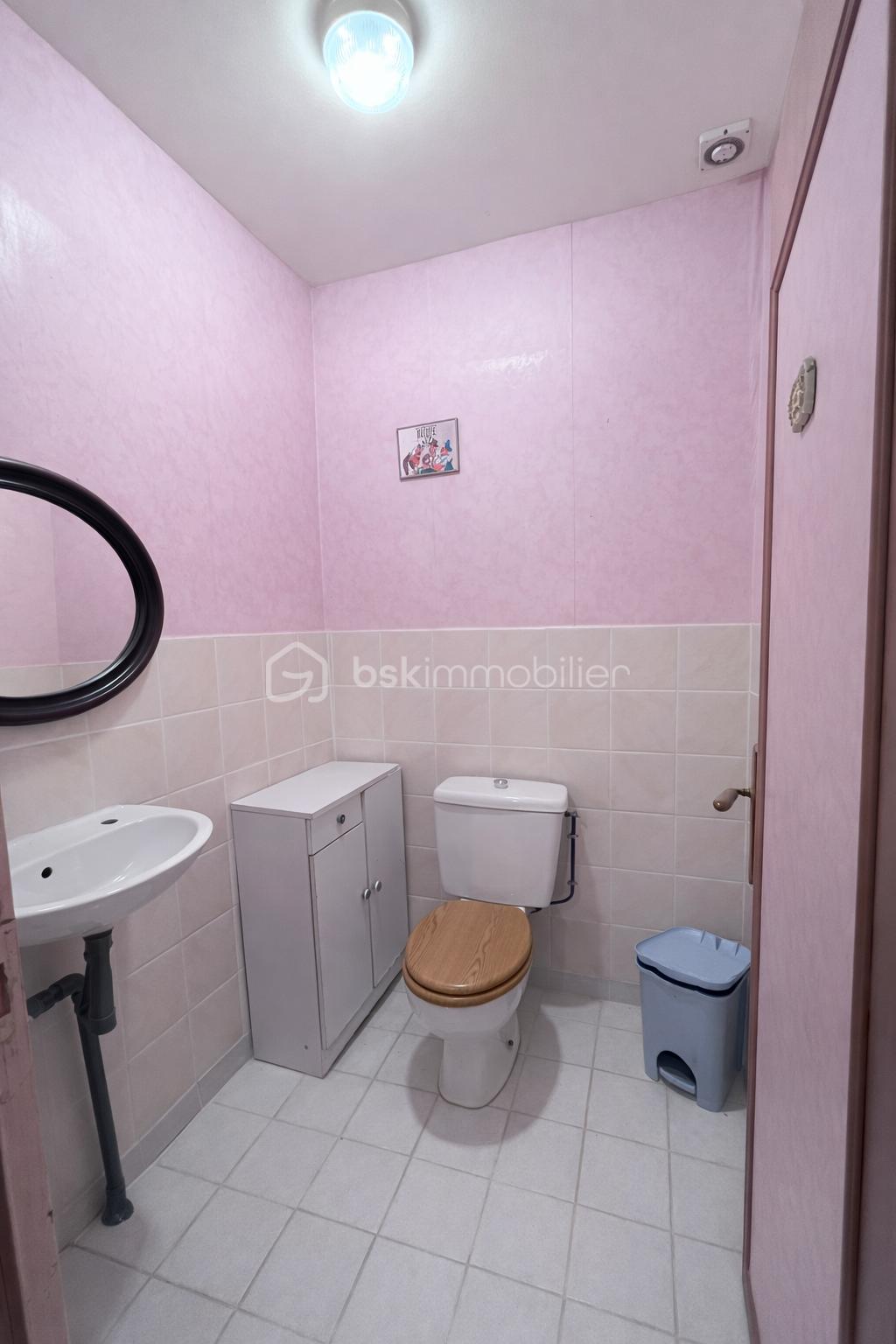 Maison de village de 155 m² - Salle de bain rose et épurée.png