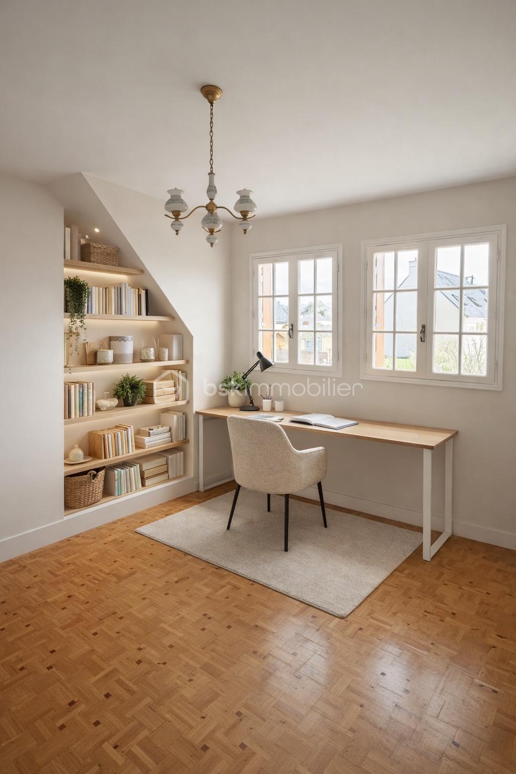 Bureau lumineux avec étagères personnalisées.png