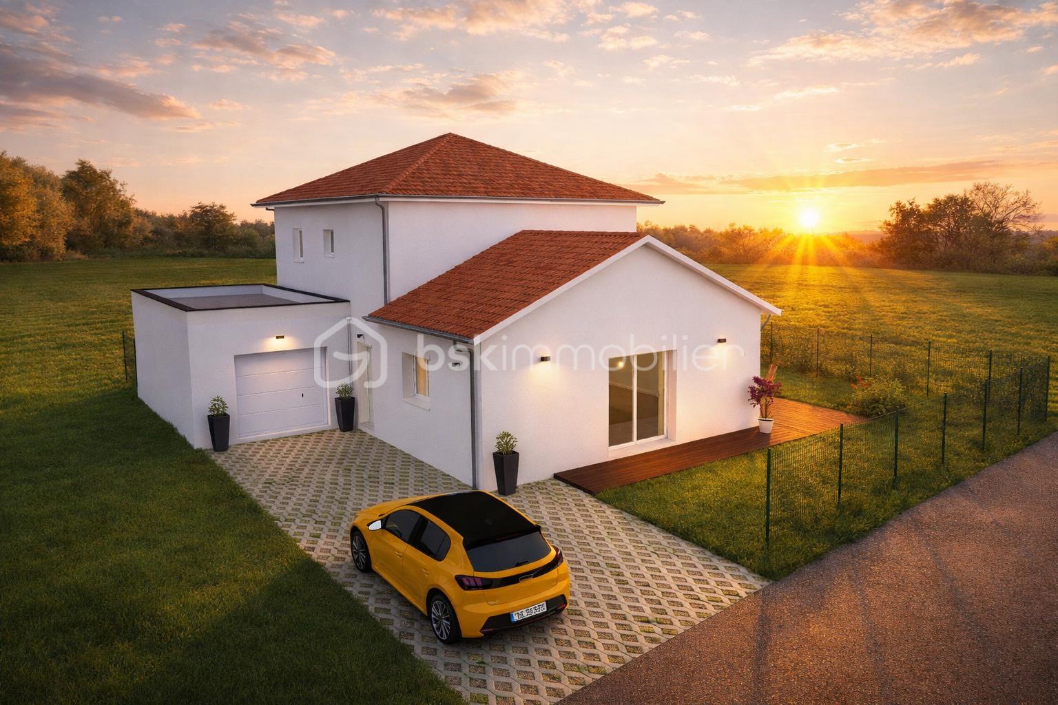 Maison moderne au coucher du soleil (1).png