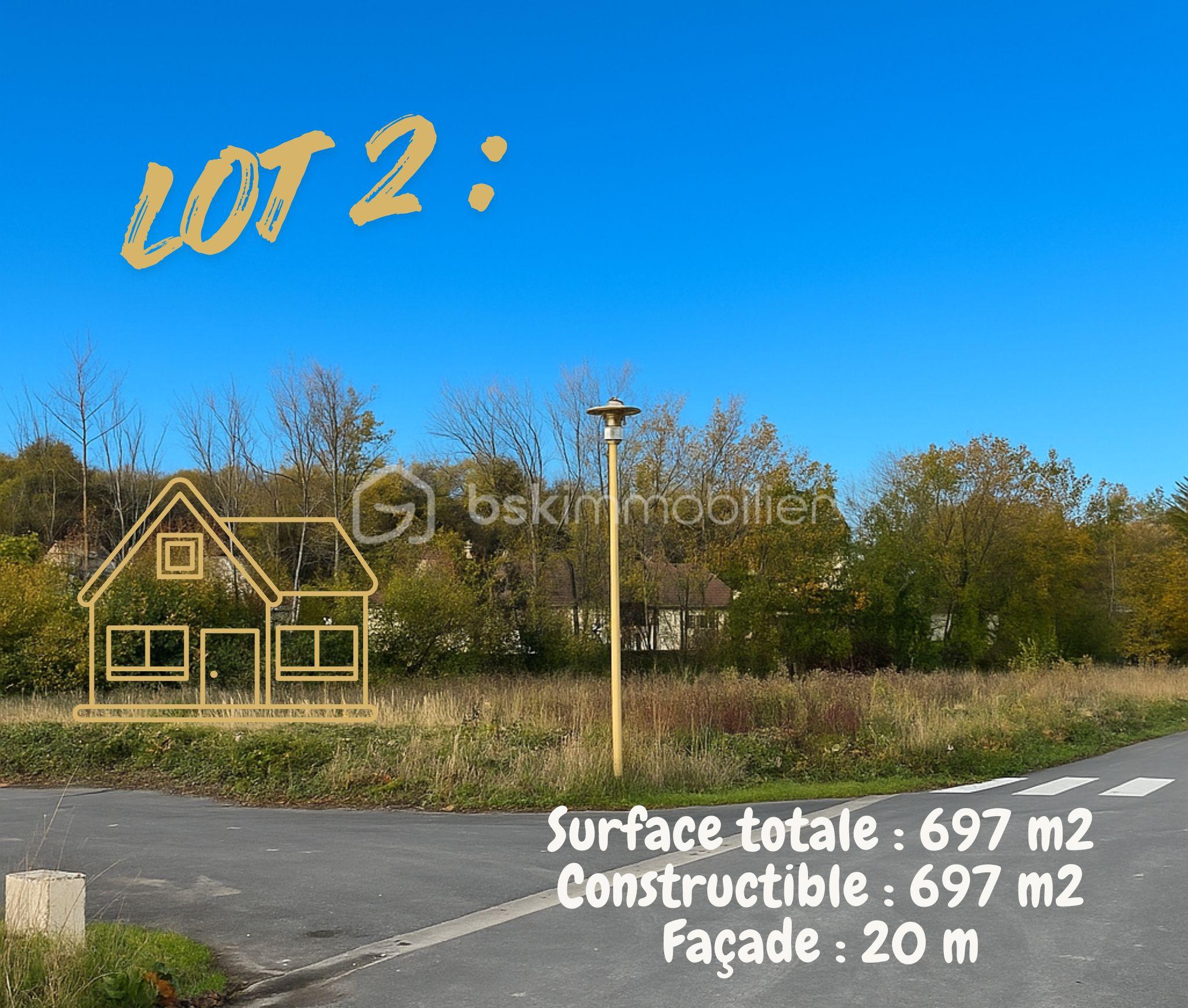 Terrain de 697 m²