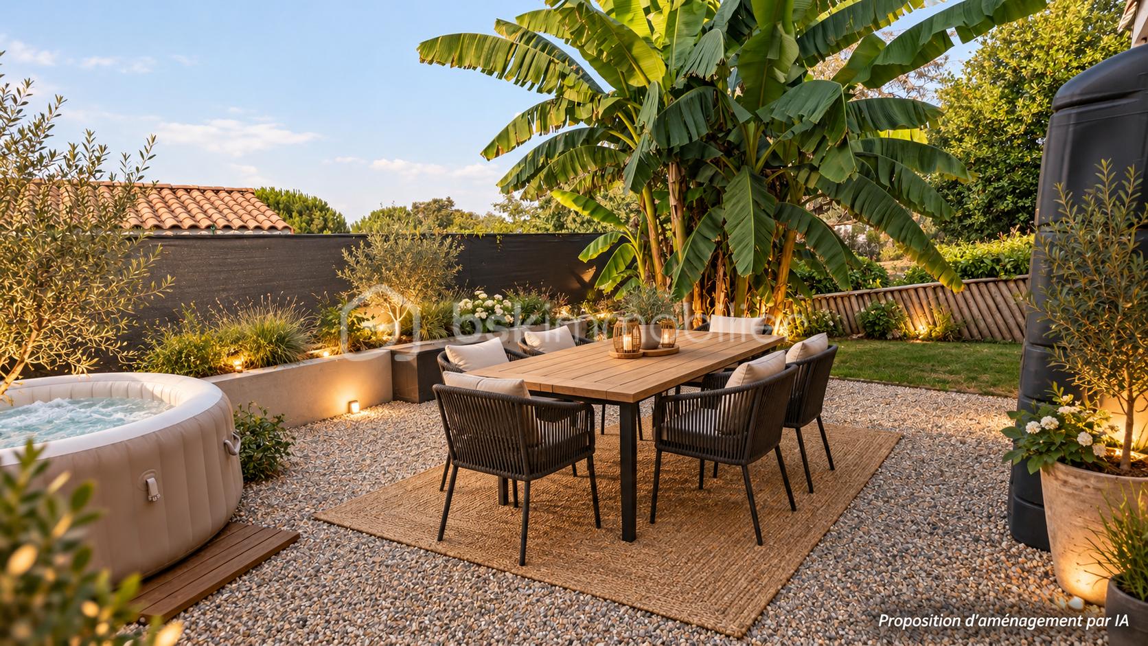 Terrasse chaleureuse avec jacuzzi et bananiers.png