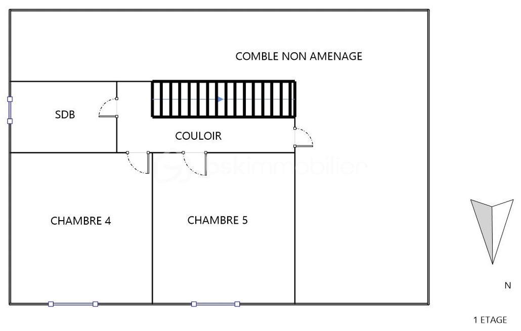 Maison de 125 m² - Plan 1 er Etage.png