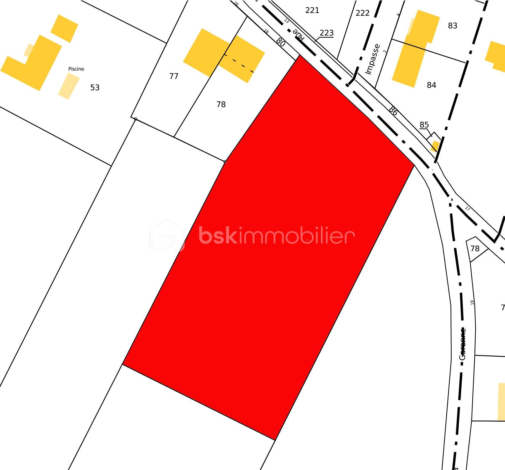 Terrain de 7 018 m² - planCadastralSimple.jpg