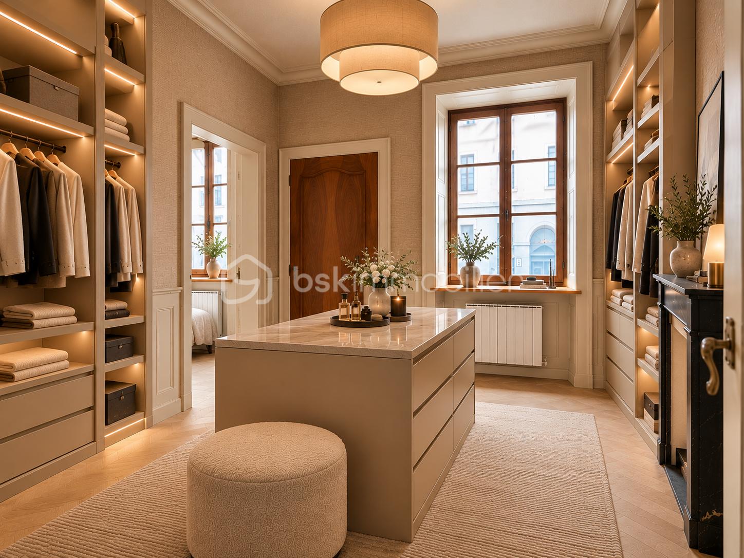 Dressing room élégant aux tons chaleureux.png