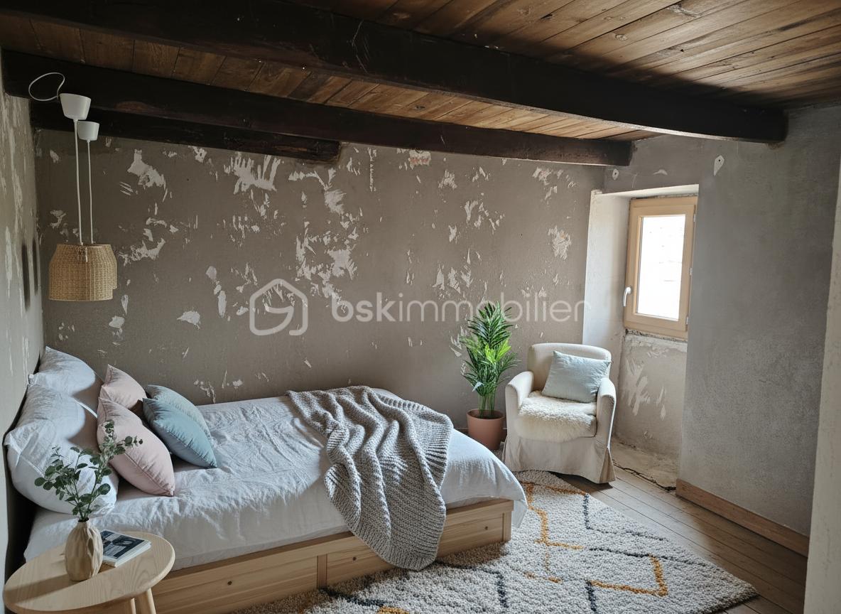 Maison de village de 60 m² - petite chambre relookée.jpg
