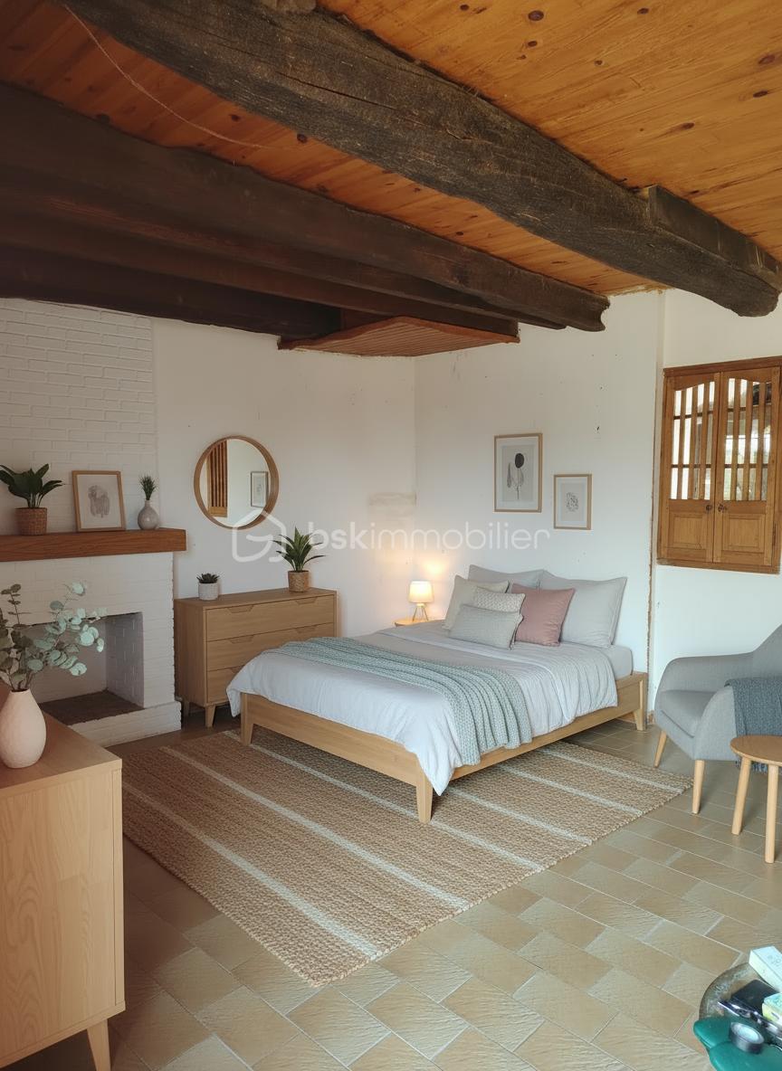 Maison de village de 60 m² - chambre relookée scandinave.jpg