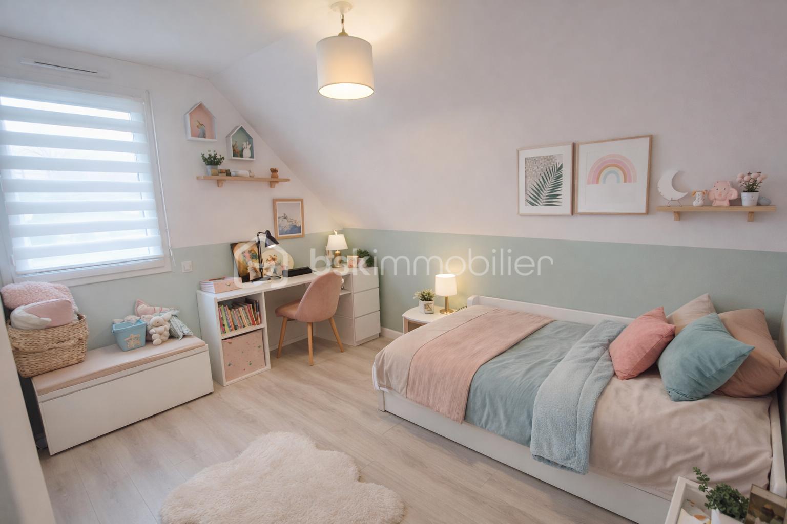 Maison contemporaine de 96 m² - CHAMBRE ETAGE ENFANT.png