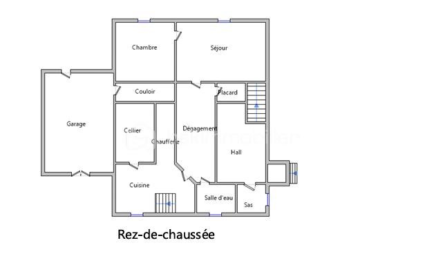 Maison traditionnelle de 165 m² - Plan RDC.png