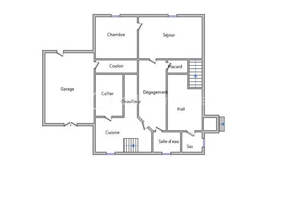Maison traditionnelle de 165 m² - Plan RDC.png