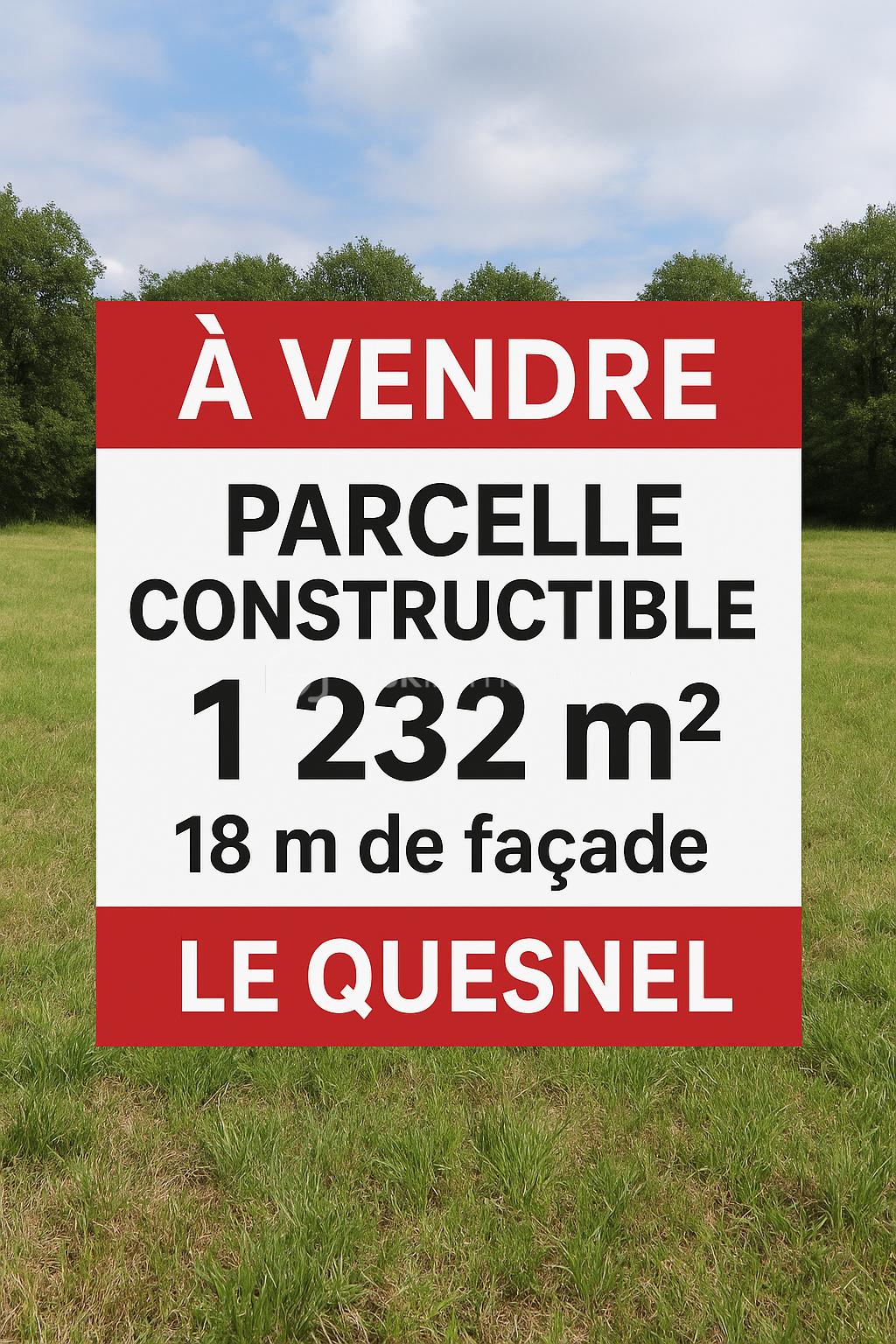 Terrain de 1 232 m²