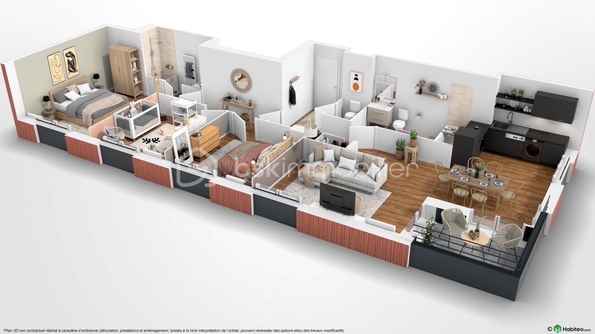 Appartement de 85 m² - Plan_du_lot_1304_3D.jpg