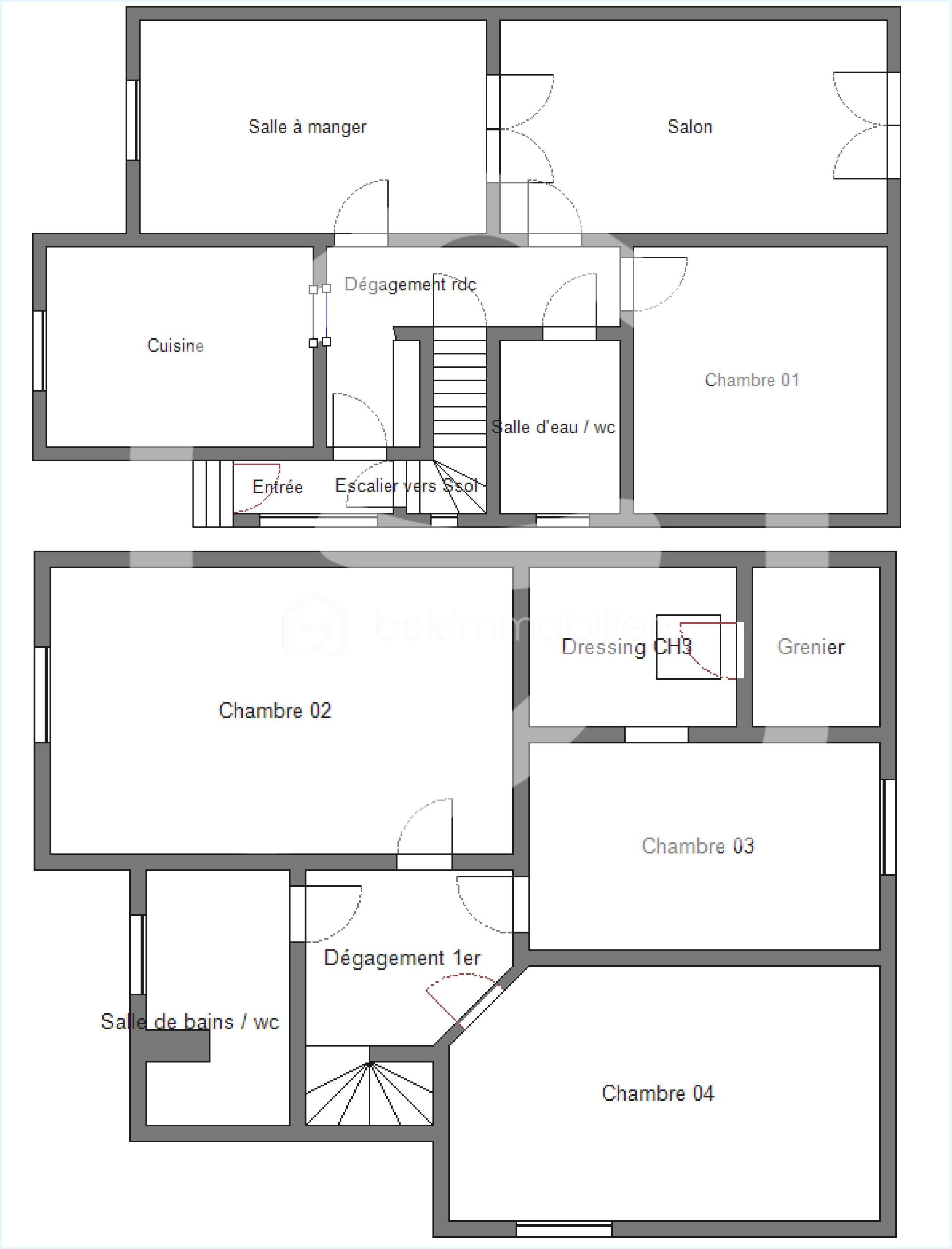 Maison de 111 m² - Plan Maison savigny sur Orge 1.jpg