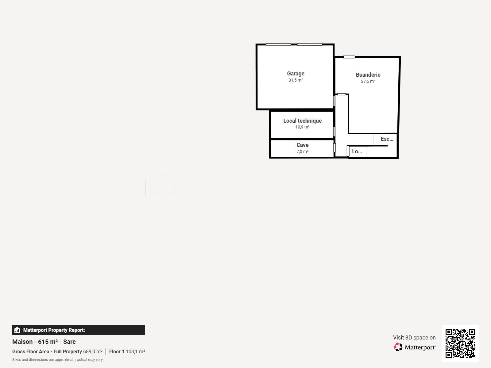 Maison de 615 m² - Maison - 615 m - Sare - Floor 1.png