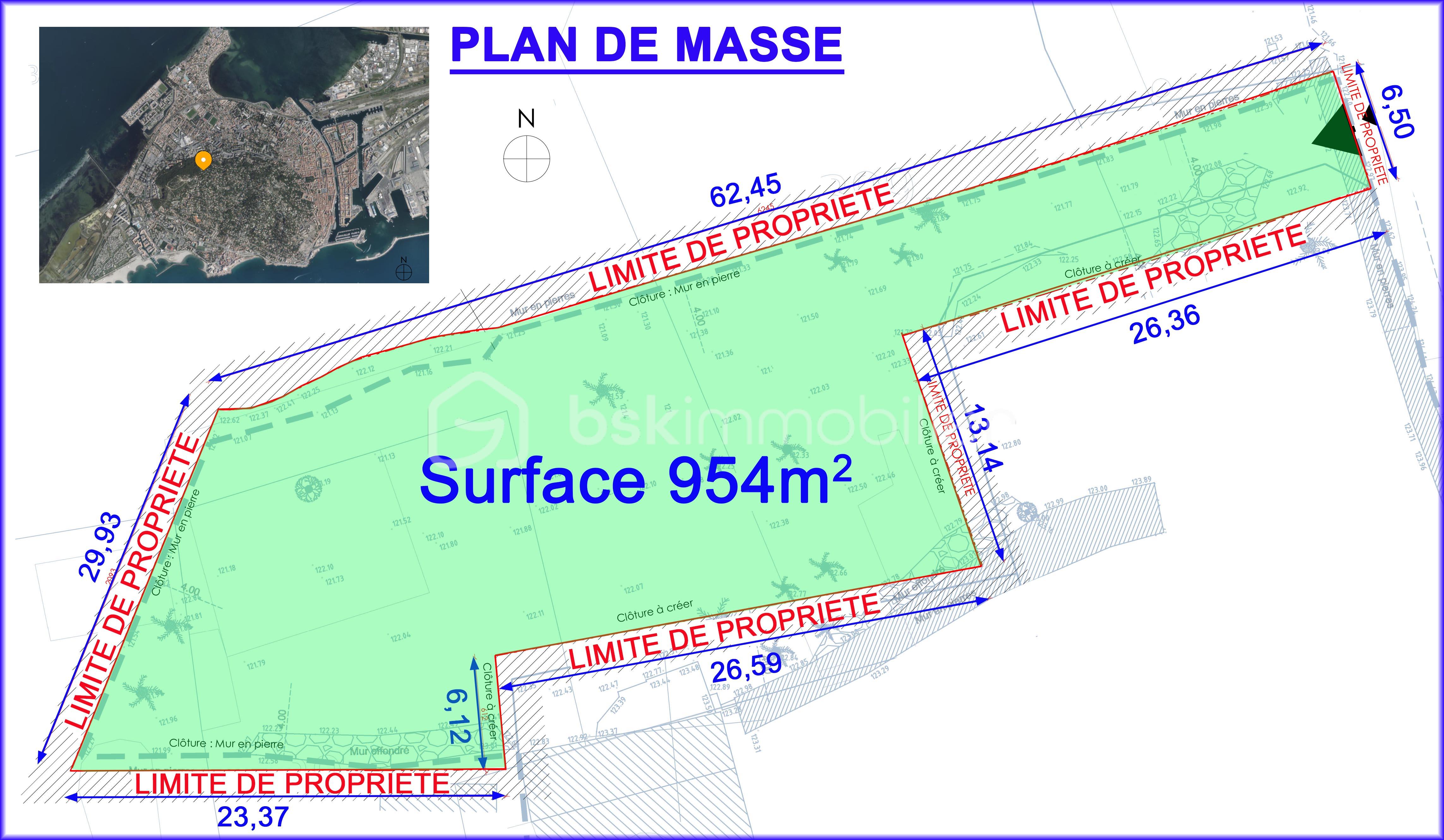 Terrain de 954 m² - LOT 2a plans de masse .jpg