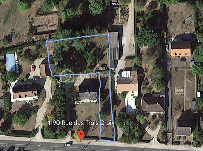 Terrain de 1 127 m² - Vue aérienne terrain trainou.png