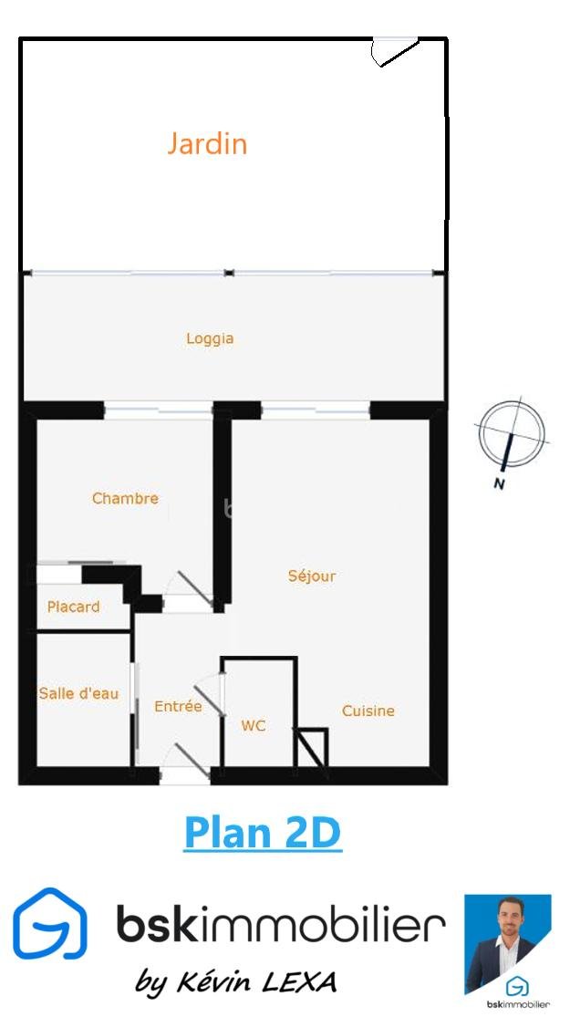 Appartement de 31 m² - Plan 2D -.png