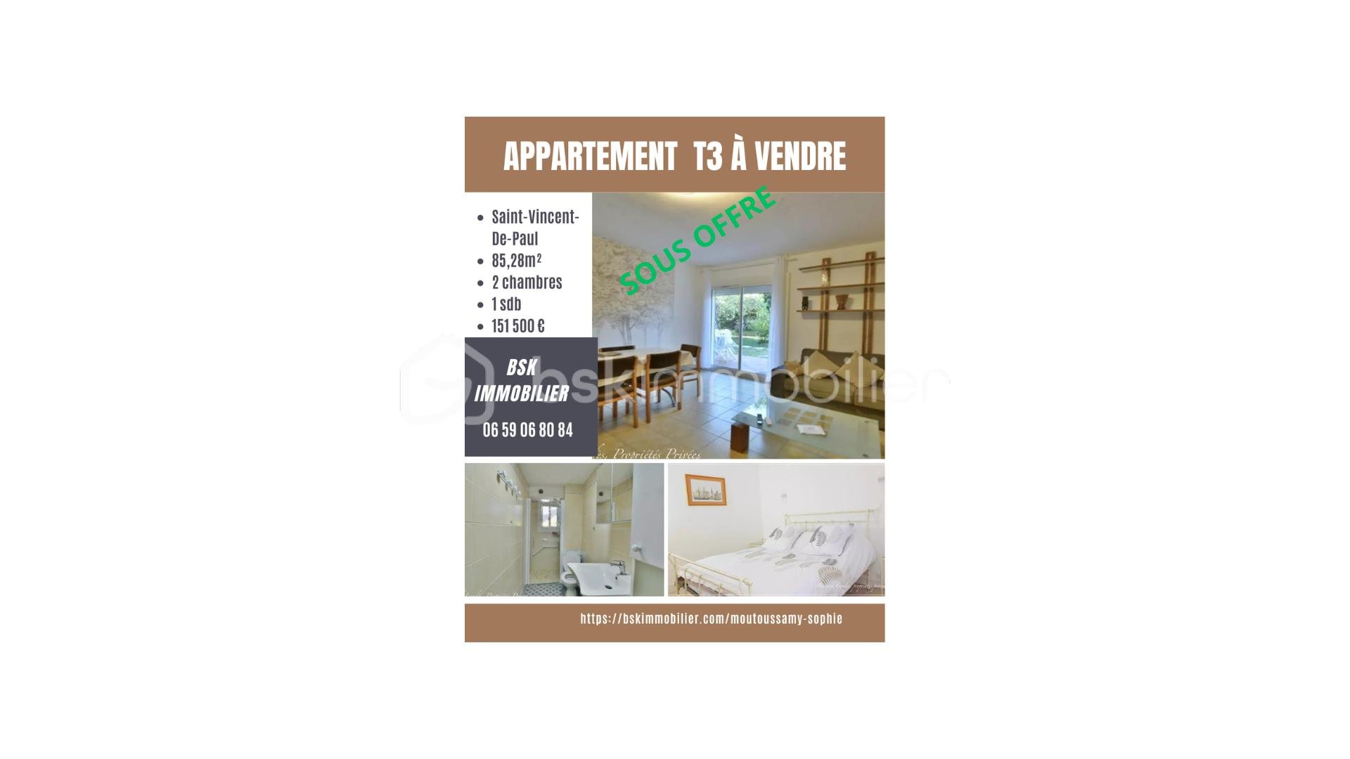 Appartement de 85,28 m²