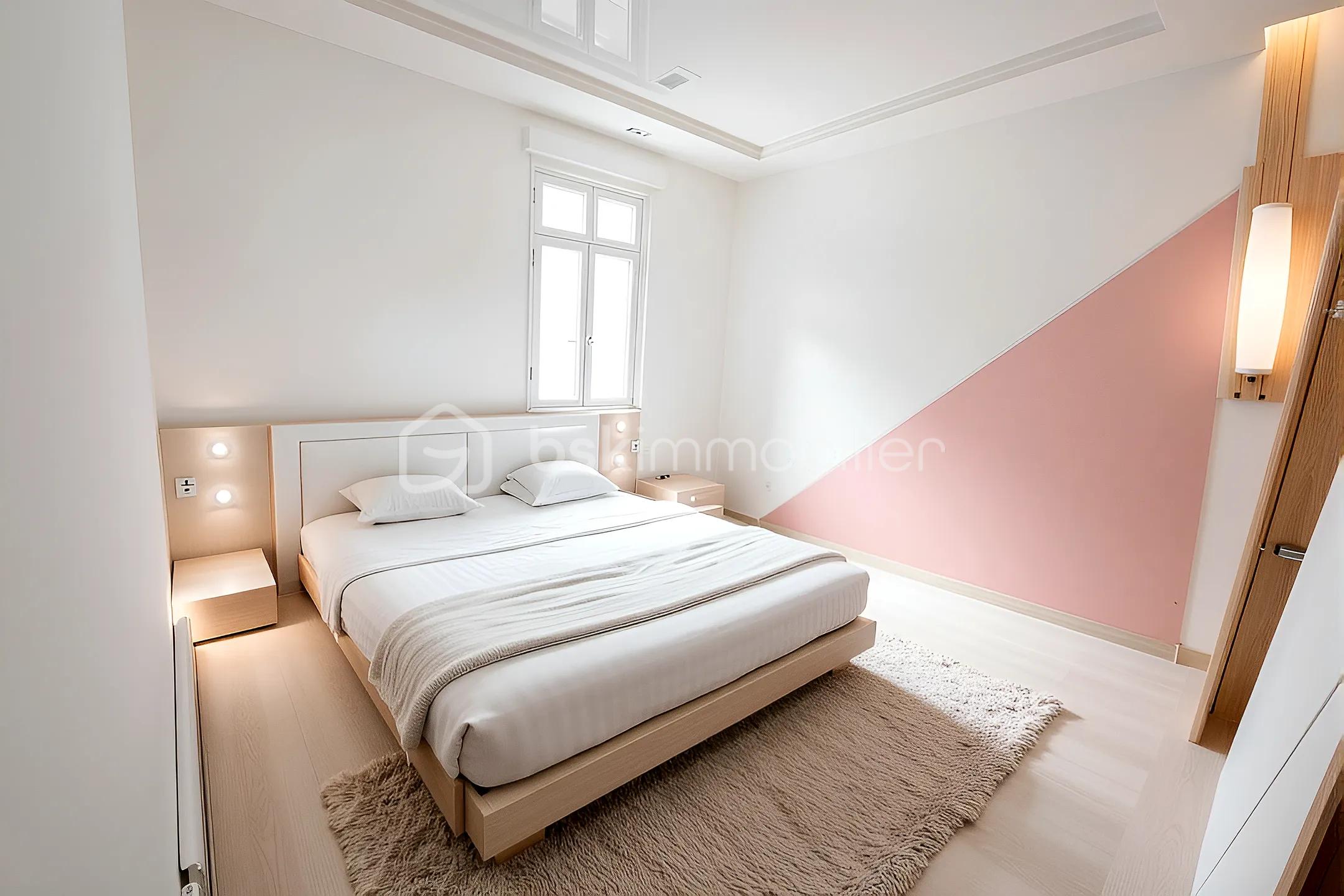 Maison de village de 96 m² - chambre rose danim bonnac.jpg