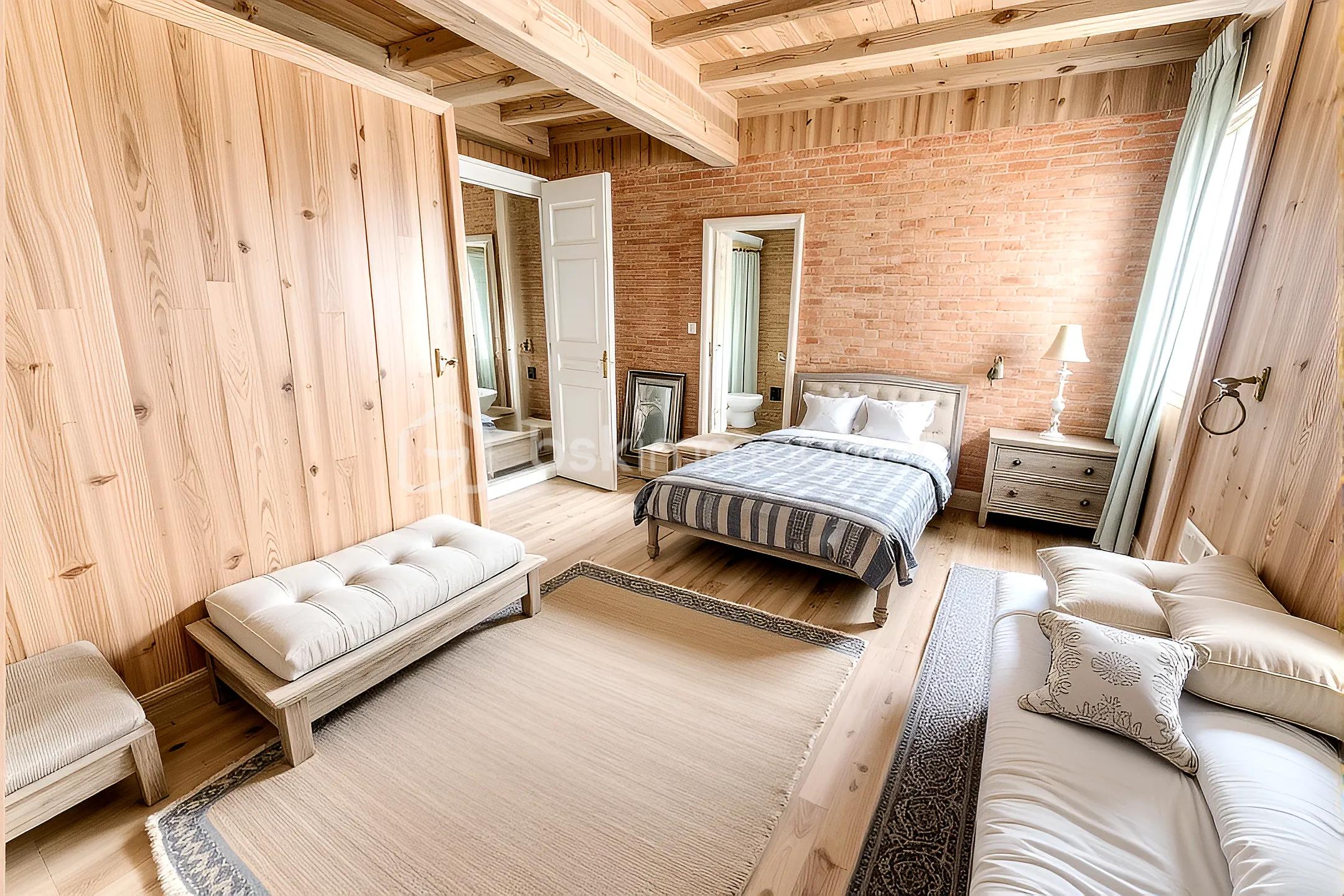 Maison de village de 96 m² - grande chambre bonnac.jpg