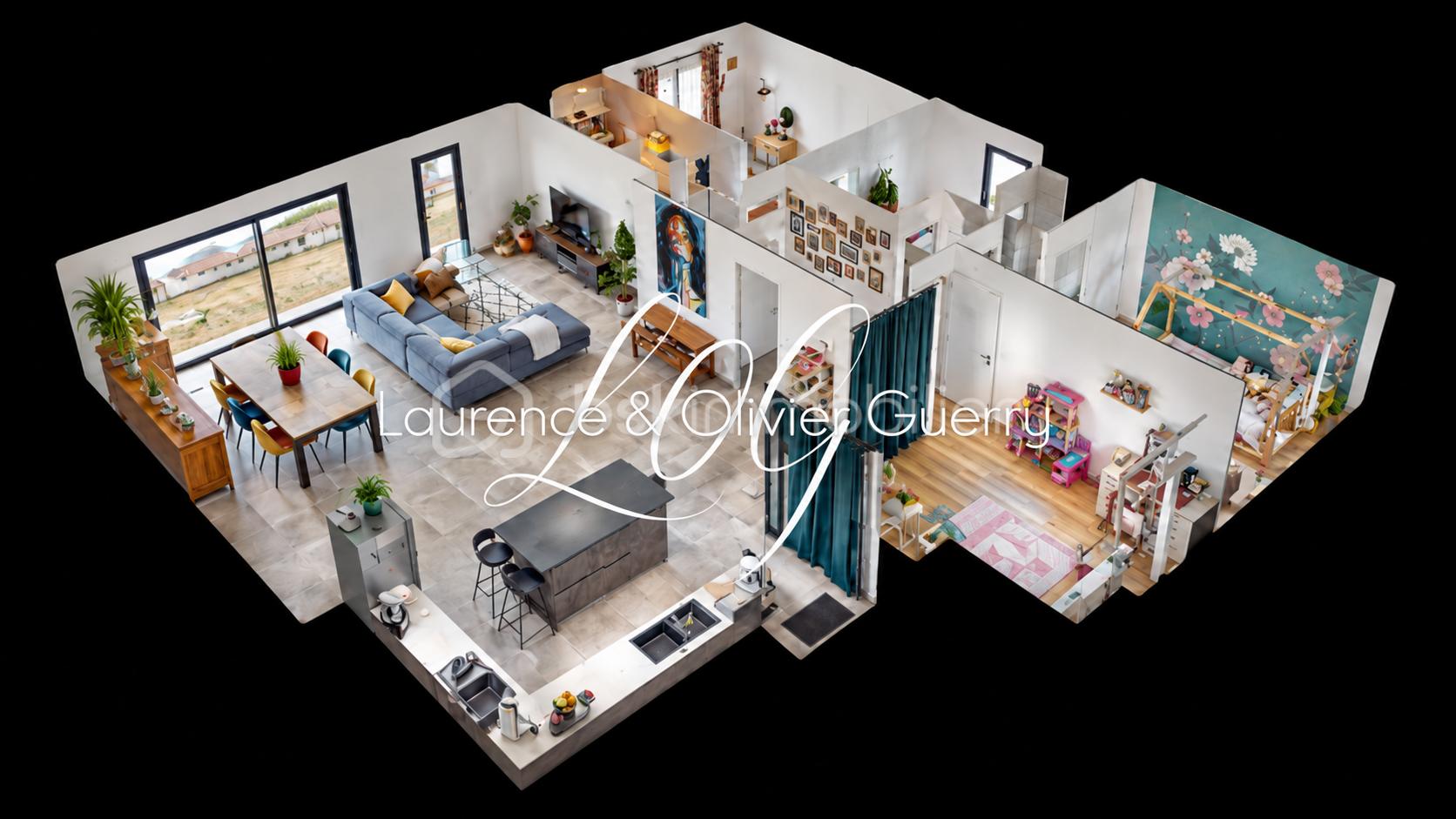 Maison moderne en coupe avec monogramme.png