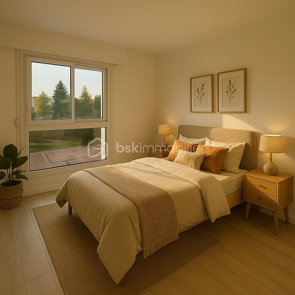 Appartement de 51 m² - Chambre lumineuse aux teintes naturelles.png