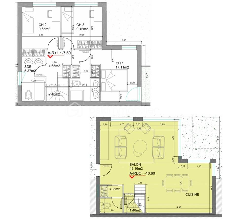 Maison contemporaine de 100 m² - plan des villas .jpg