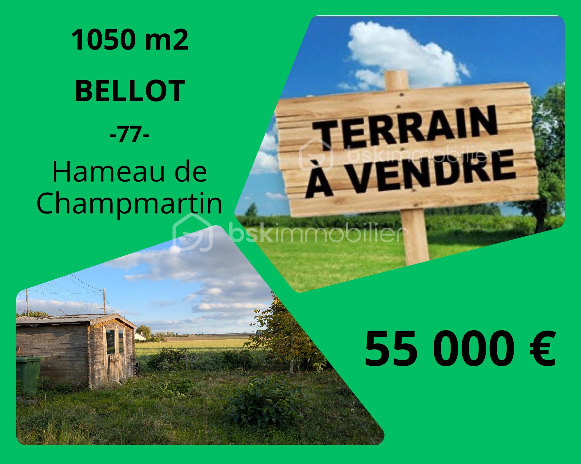 Terrain de 1 050 m²
