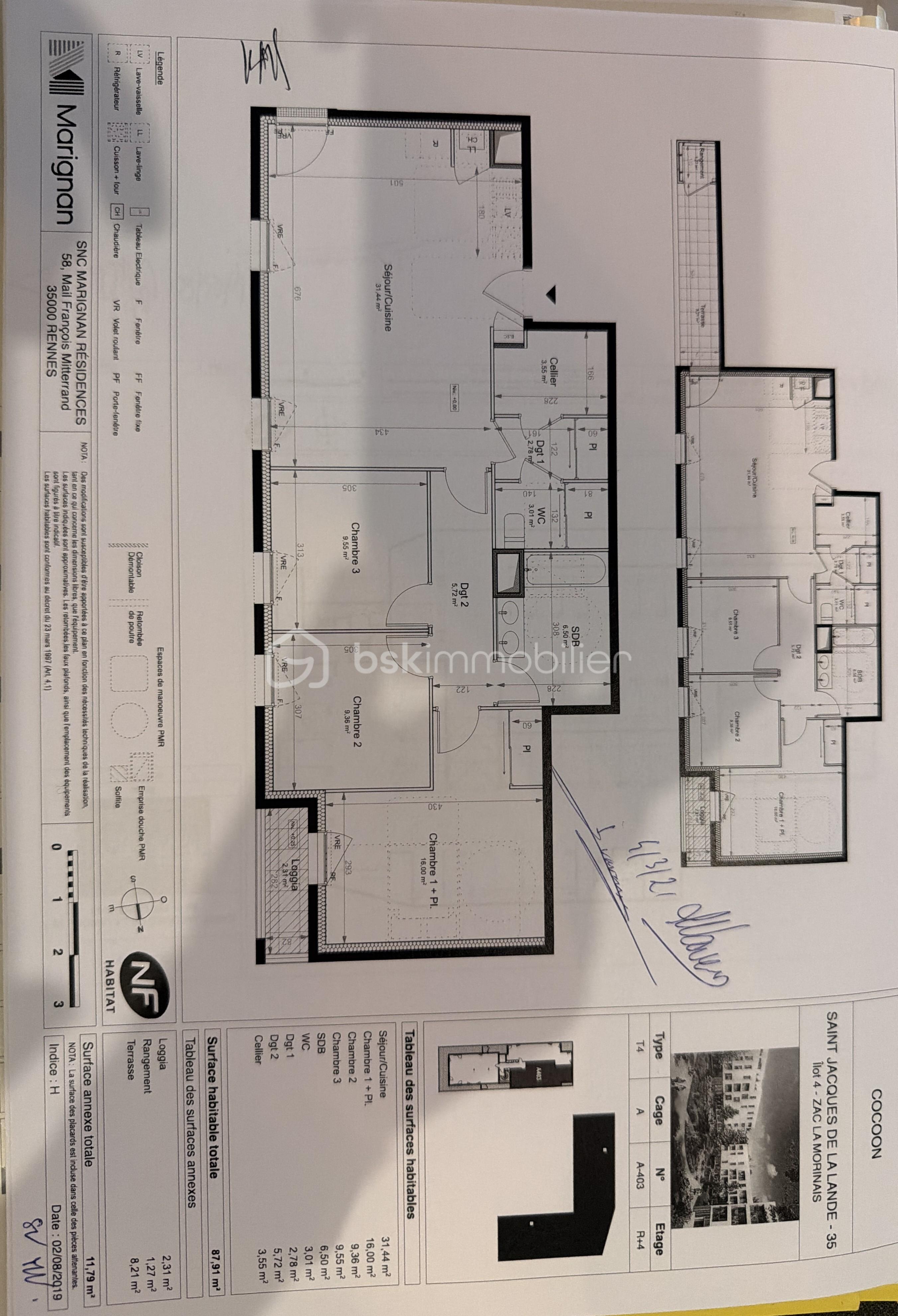 Appartement de 87,91 m² - plan appt T4 St Jacques de La Lande M. et Mme V.jpeg