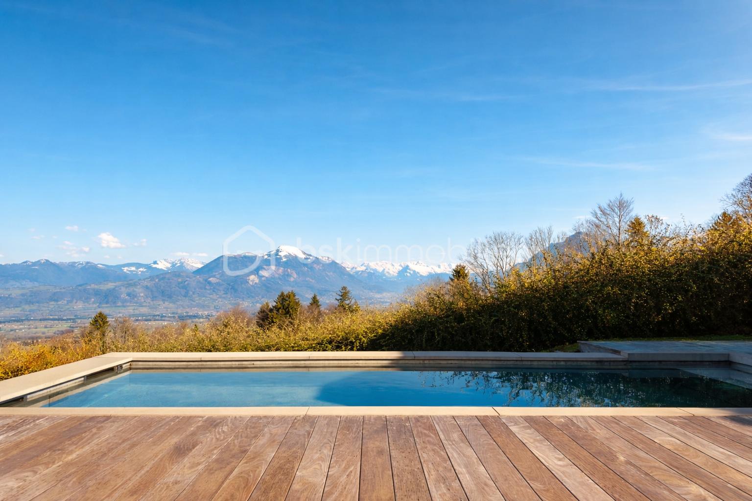 Piscine moderne avec vue sur les montagnes.png
