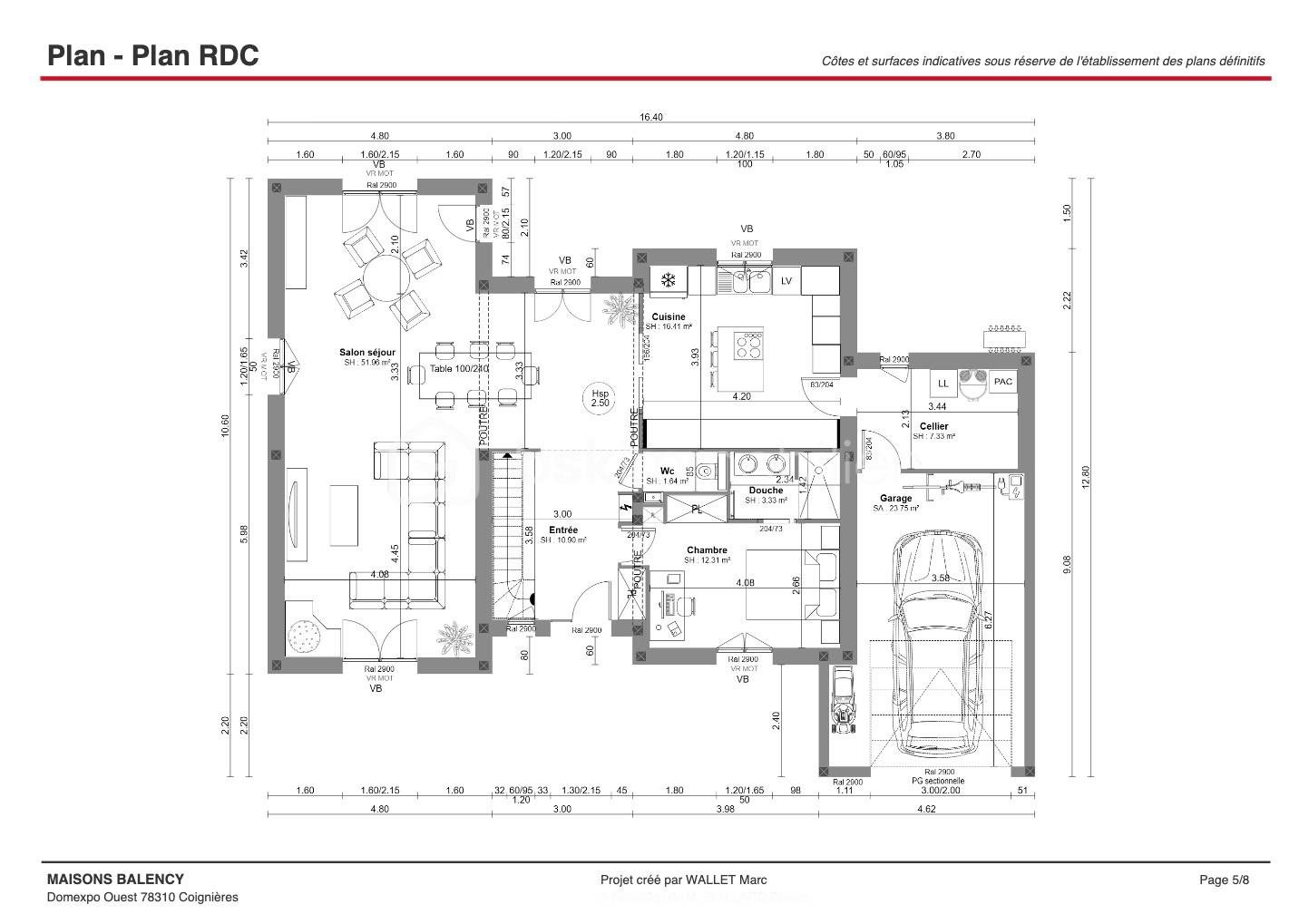 Terrain de 1 440 m² - Lot 2 - Maison Balency - RDC~2.png