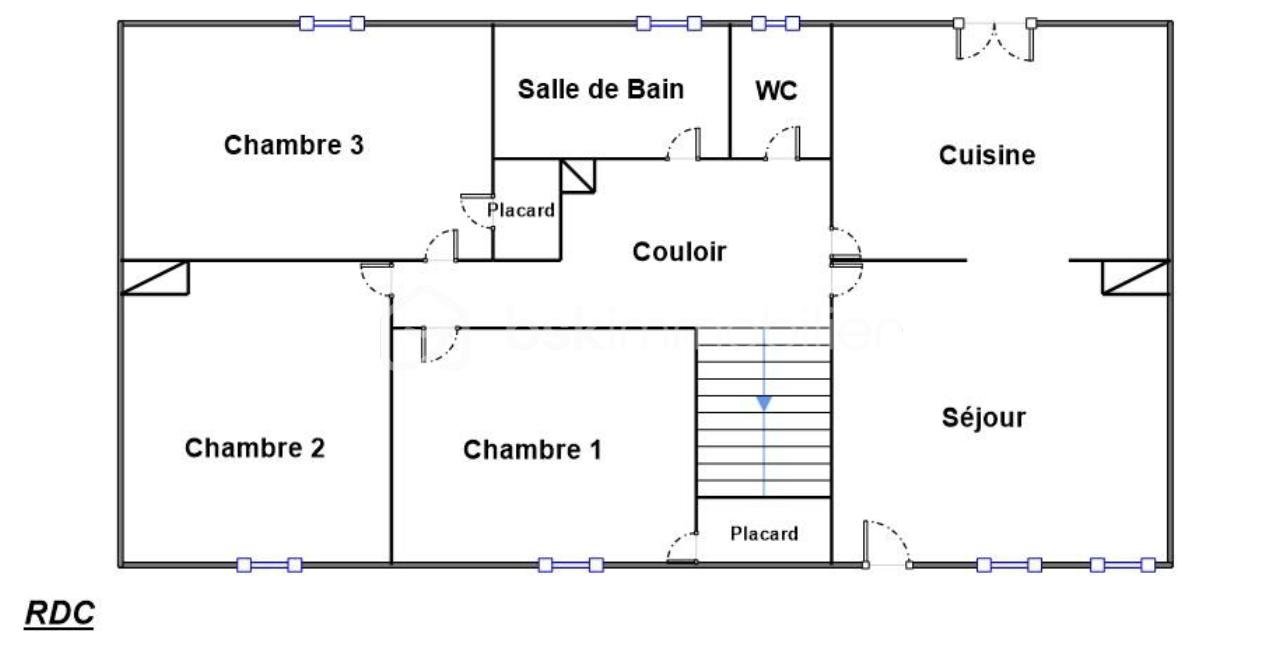 Maison de ville de 65 m² - Plan RDC.png