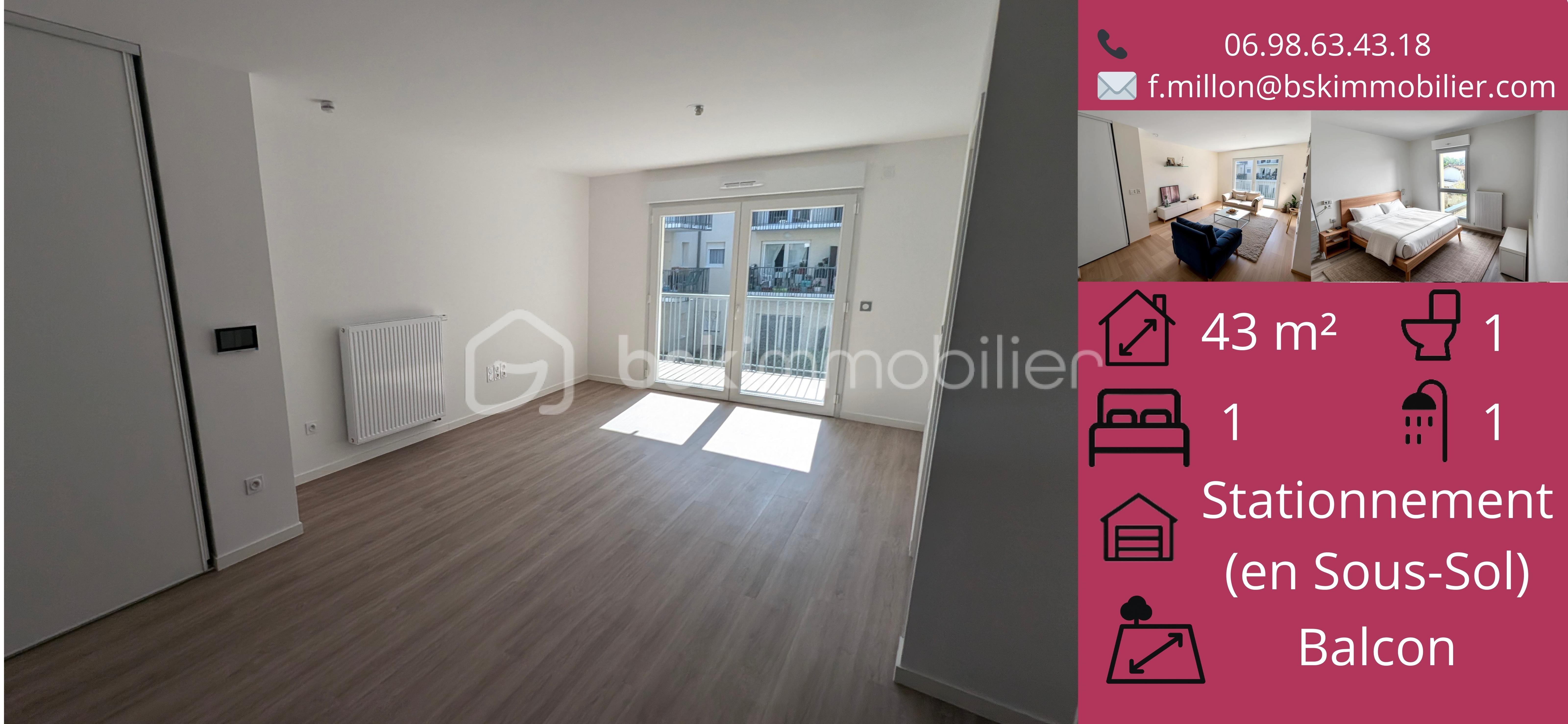 Appartement de 43,60 m²