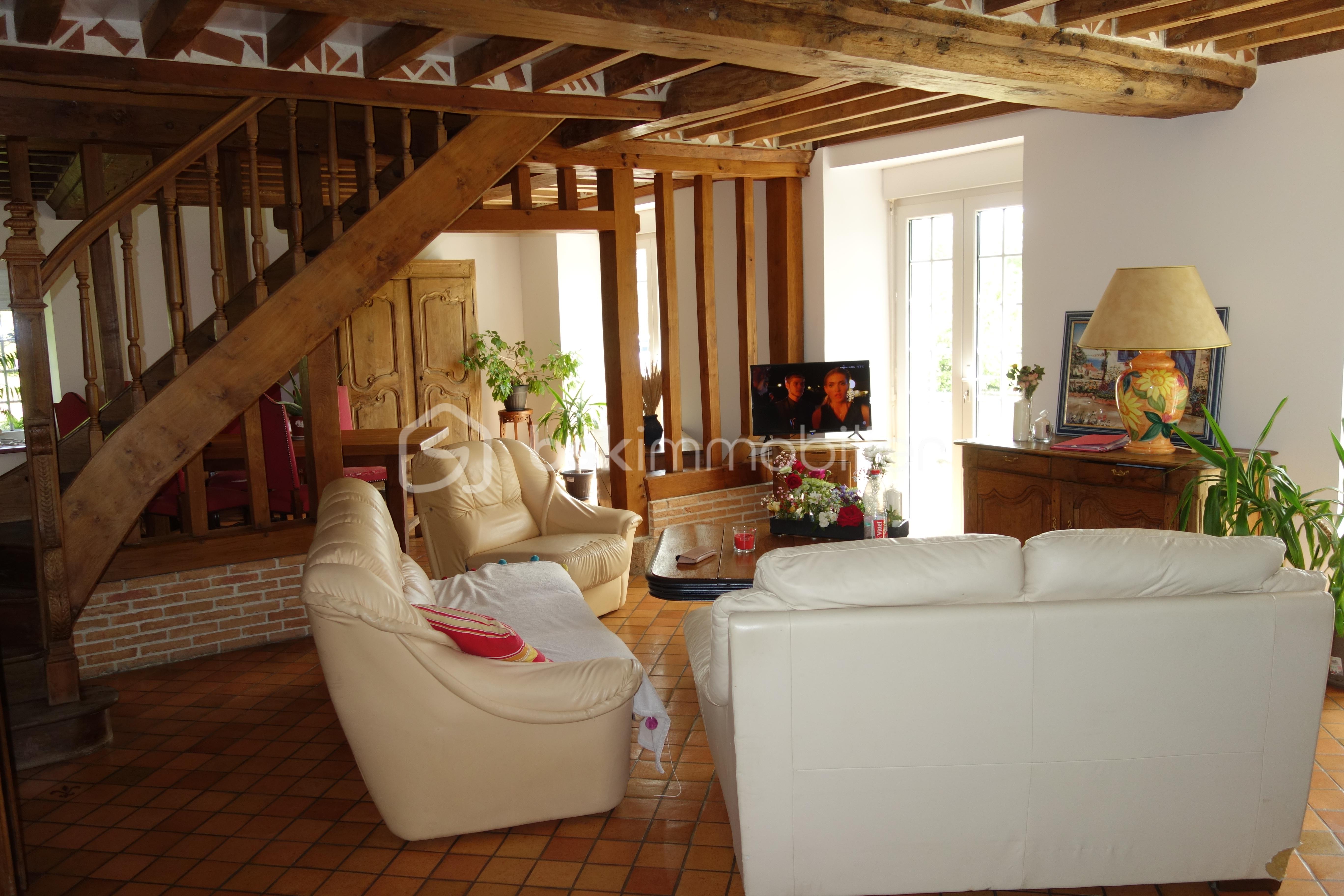 Maison longere de 162 m² - BAZIN SALON PLE .JPG