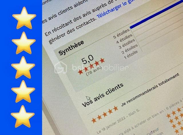 Immeuble de 91 m² - gilles_étoiles_bleu_avis_clients.jpg