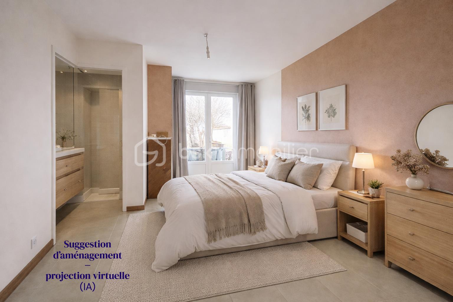 Chambre moderne et chaleureuse avec lit double.png