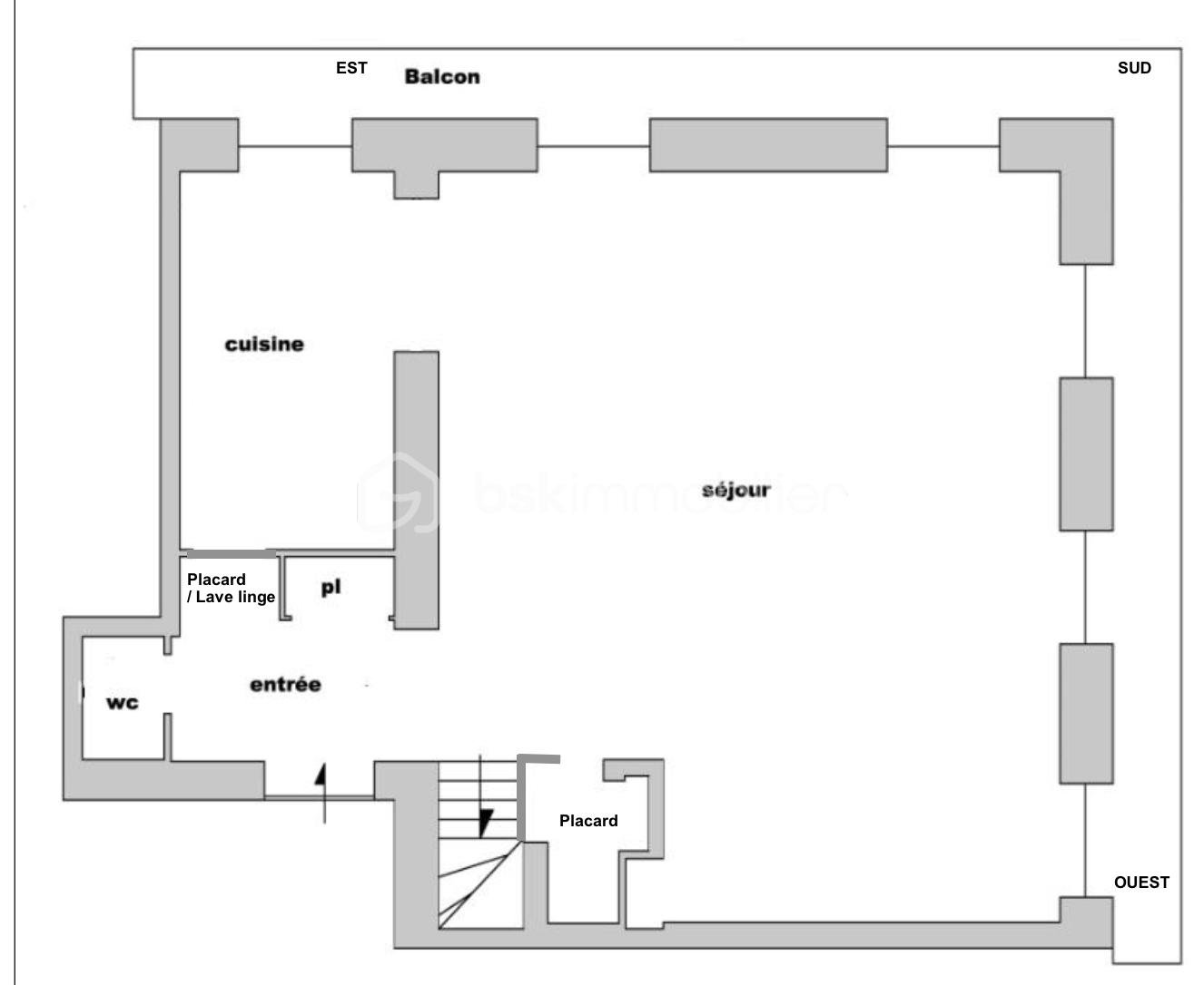 Duplex de 100 m² - Plan niveau principal - Pièce de vie.png