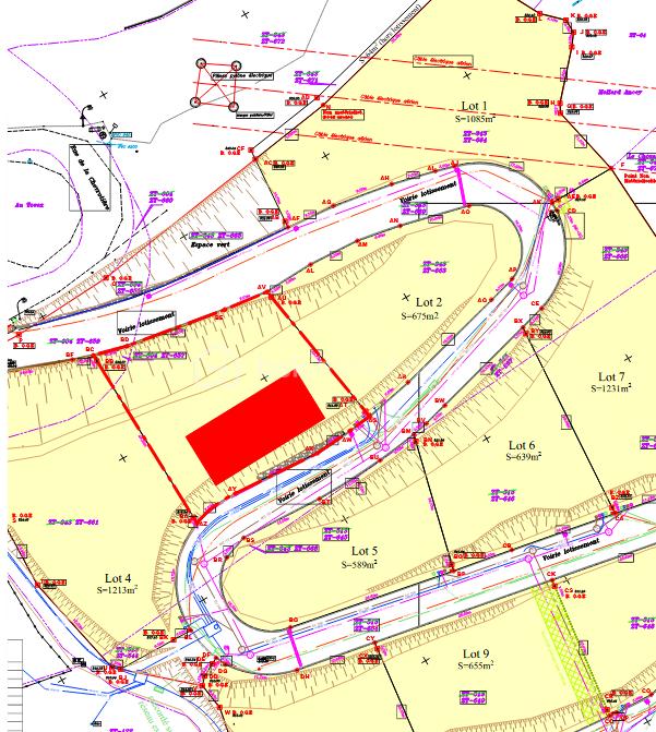 Lotissement de 793 m²