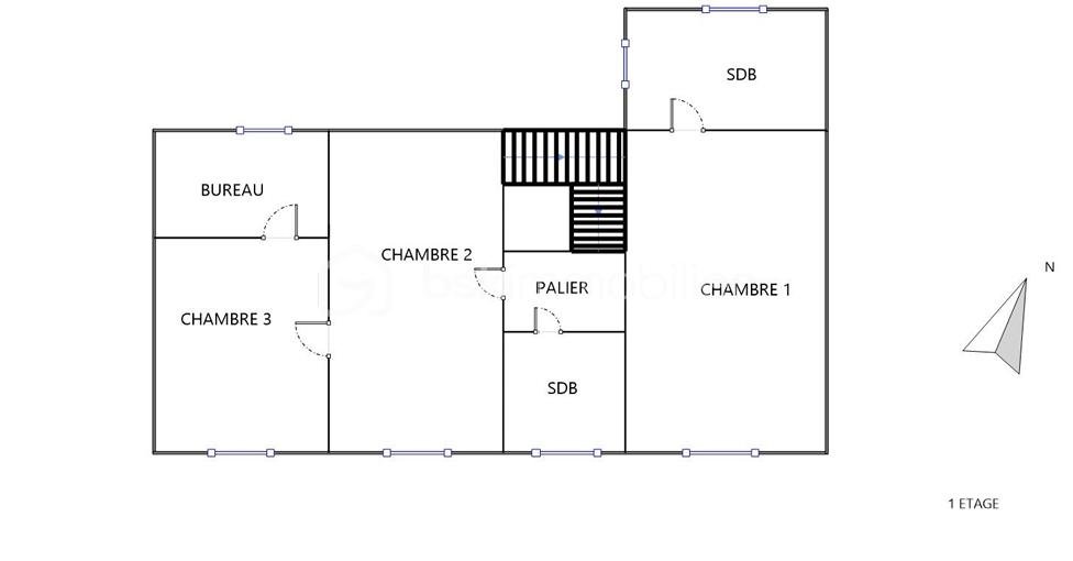 Maison en pierre de 1 638 m² - Plan Etage.png