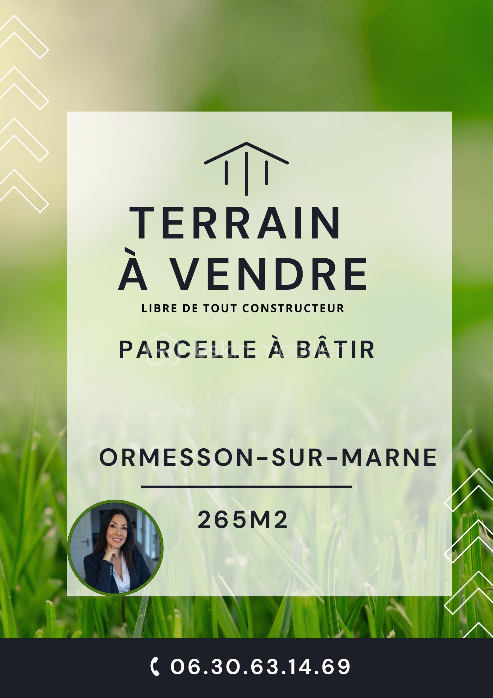 Affiche terrains à vendre immobilier vert.png